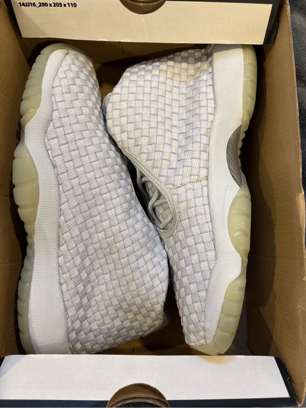 Air Jordan Future 'Pure Platinum' Size 7 Men’s